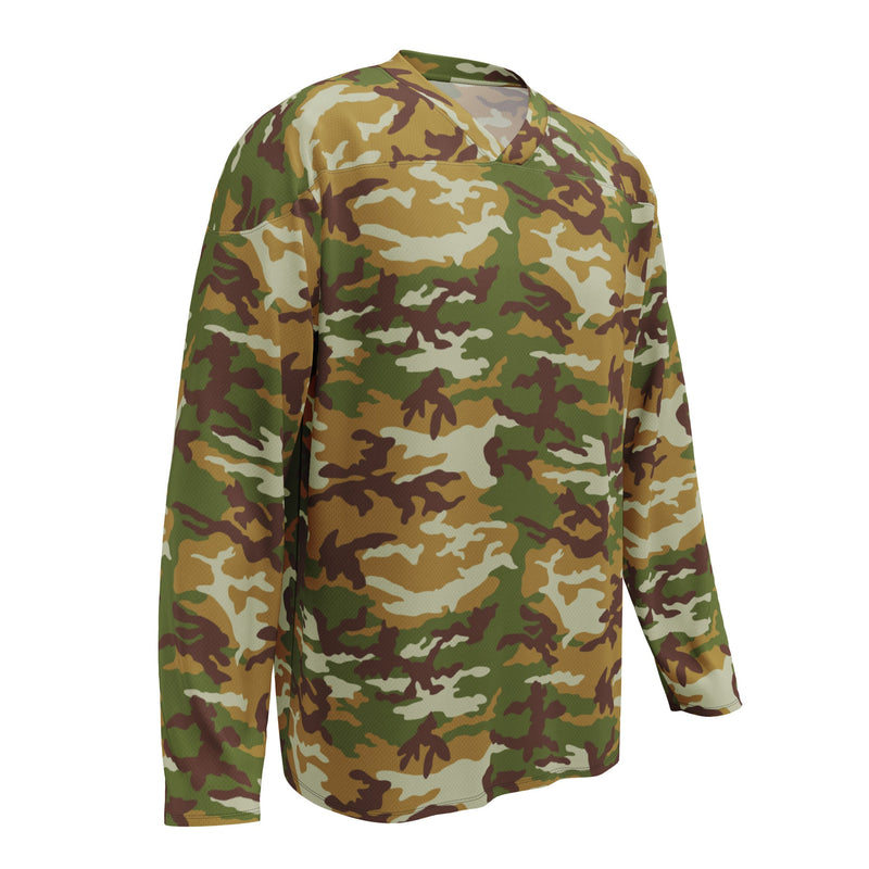 American M81 Olive Brush Woodland CAMO Unisex Hockey Fan Jersey