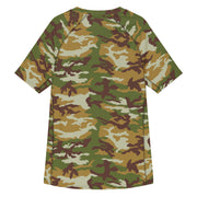 Classic M81 Olive Brush Woodland CAMO Mens Short-Sleeve Rash Guard - SS