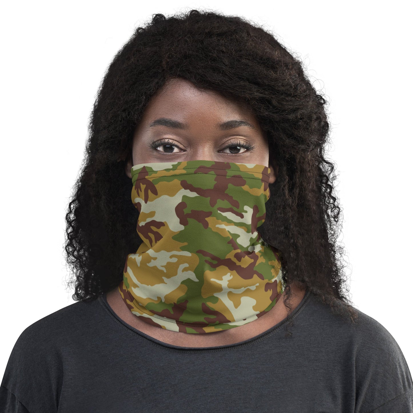 American M81 Olive Brush Woodland CAMO Neck Gaiter