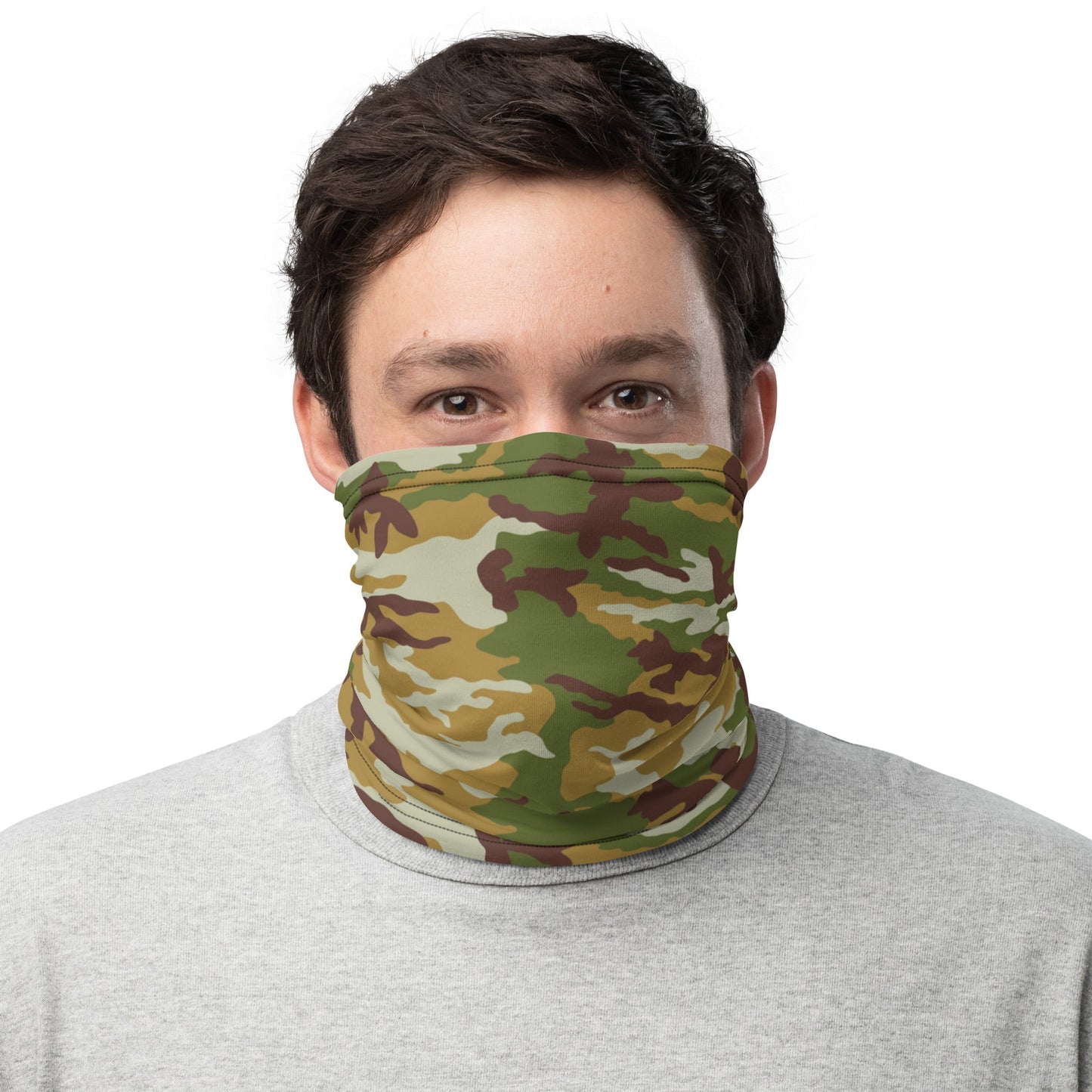 American M81 Olive Brush Woodland CAMO Neck Gaiter