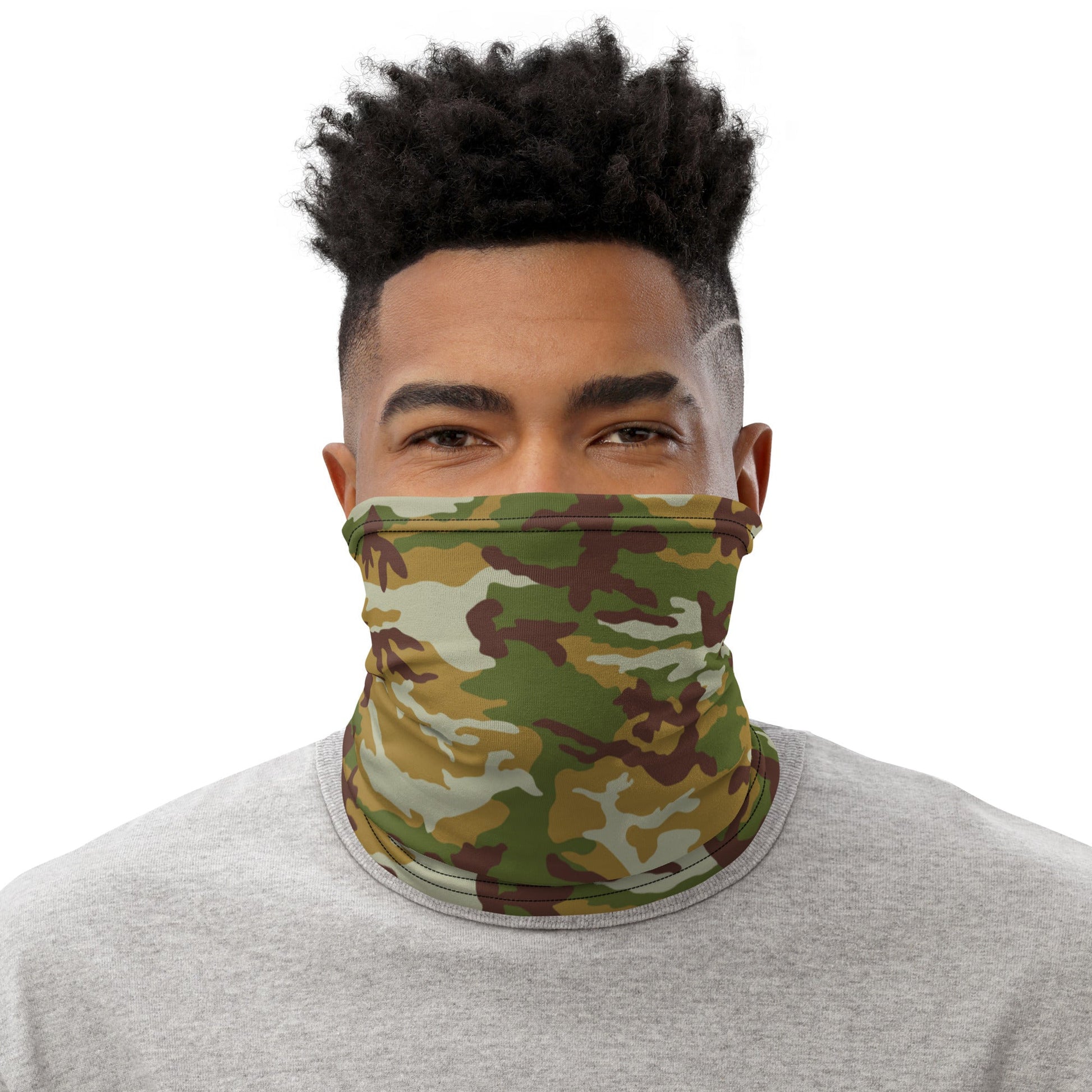 American M81 Olive Brush Woodland CAMO Neck Gaiter