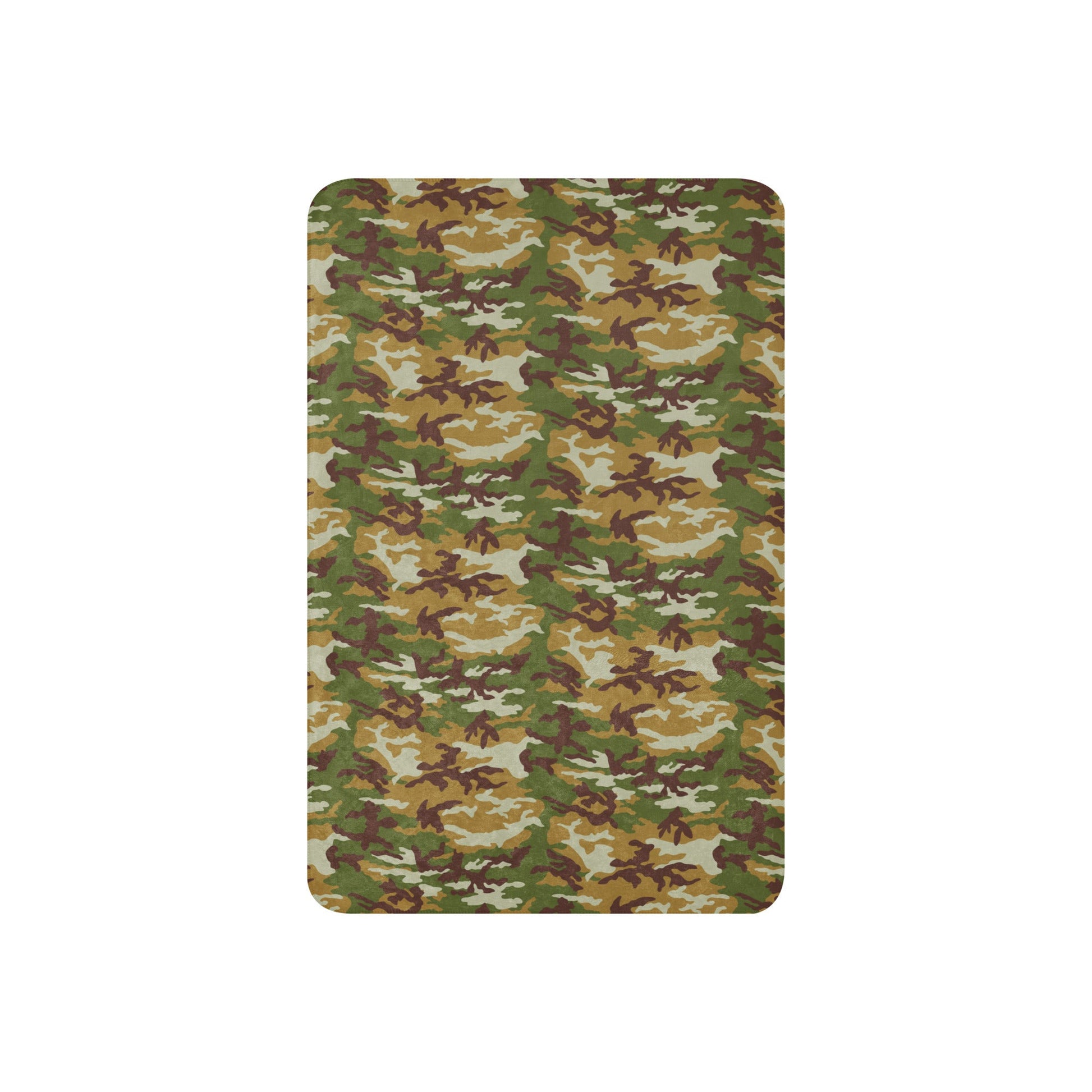 American M81 Olive Brush Woodland CAMO Sherpa blanket - Blankets