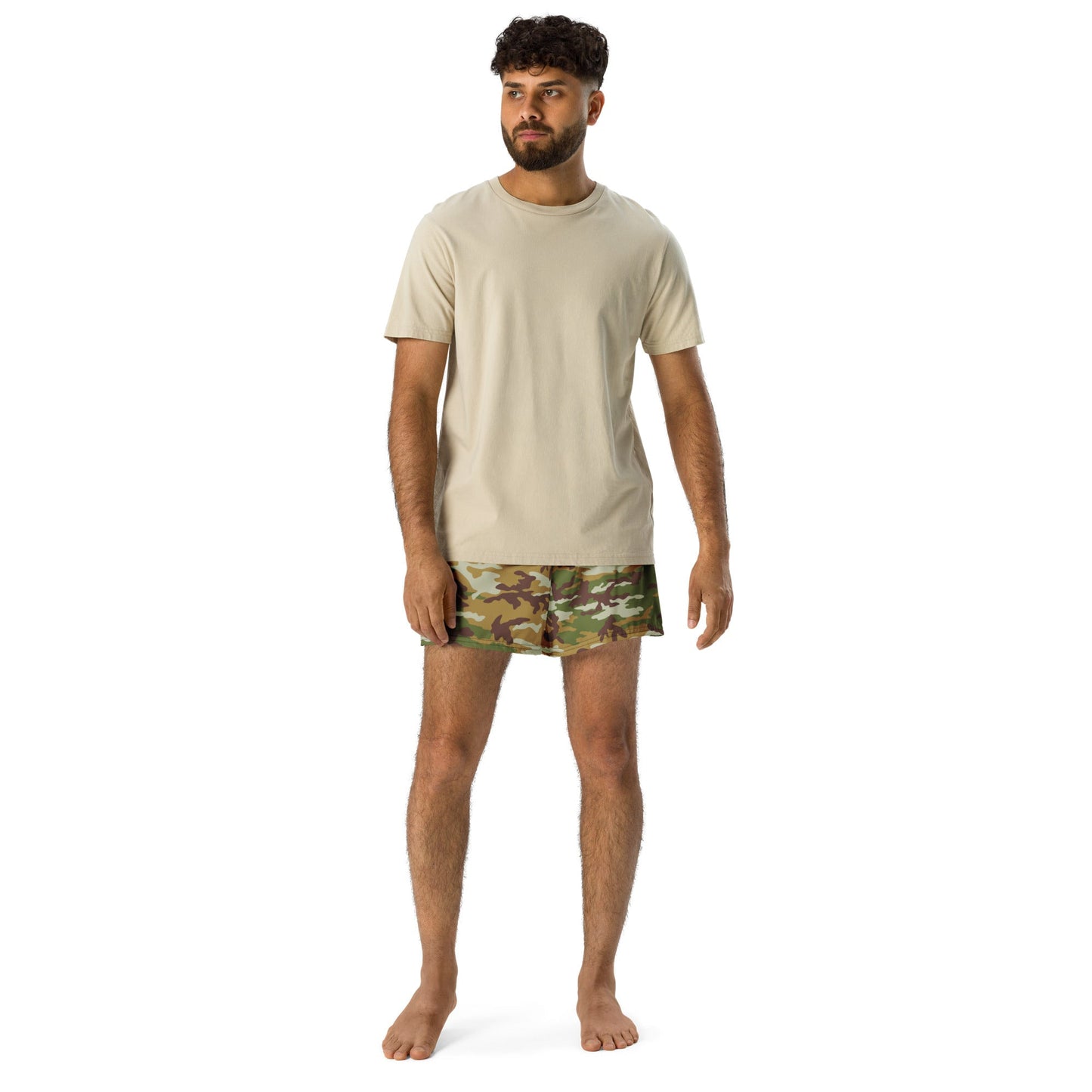 American M81 Olive Brush Woodland CAMO Unisex Athletic Shorts