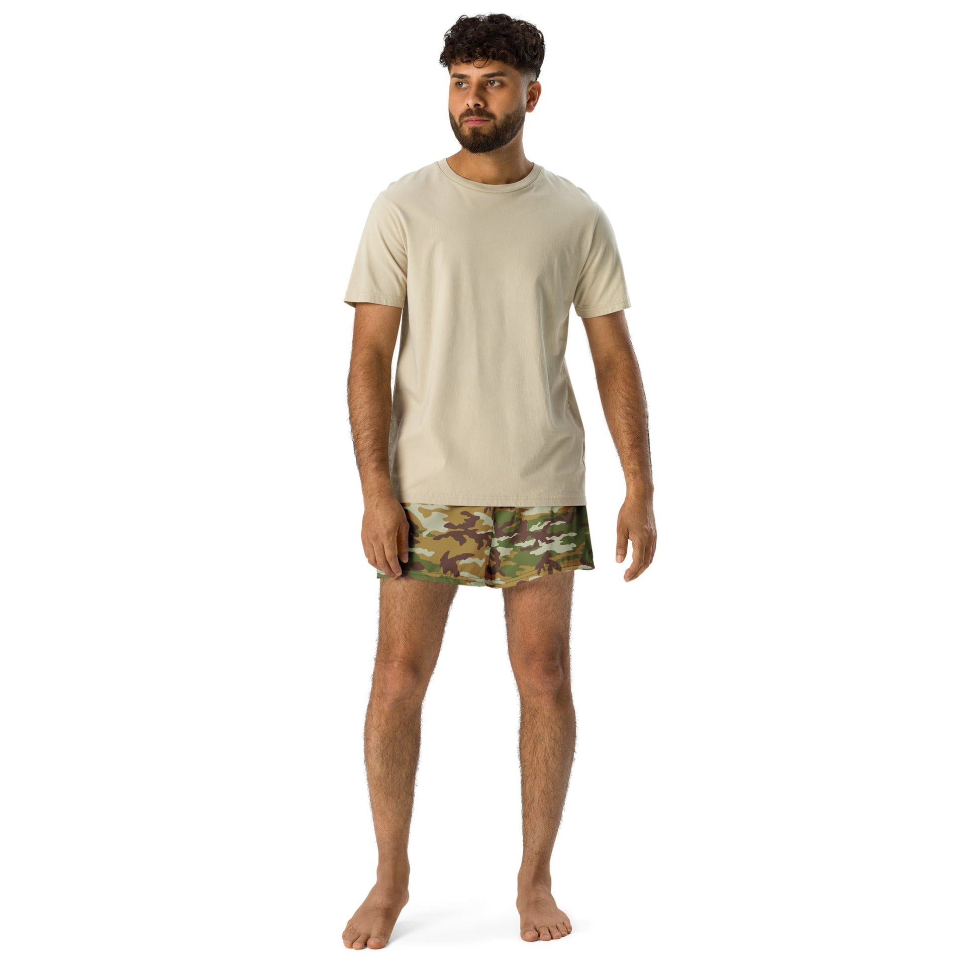 American M81 Olive Brush Woodland CAMO Unisex Athletic Shorts