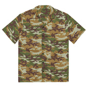 Classic M81 Olive Brush Woodland CAMO Unisex Short-Sleeve Button Shirt - 2XS - Button-Up
