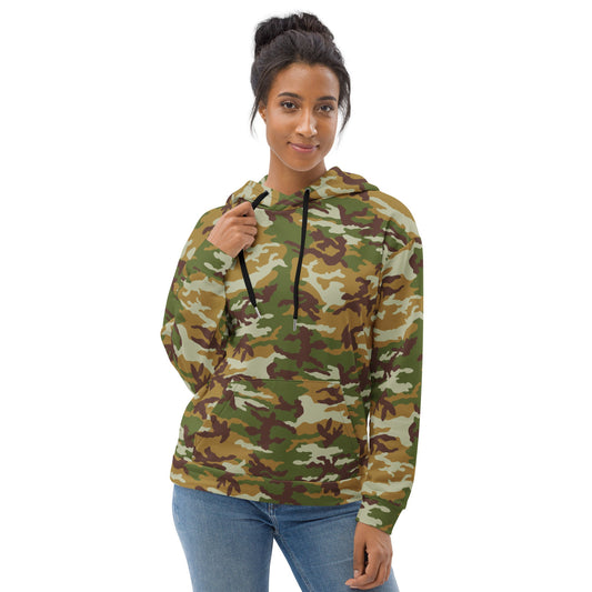 American M81 Olive Brush Woodland CAMO Unisex Hoodie - Hoodies