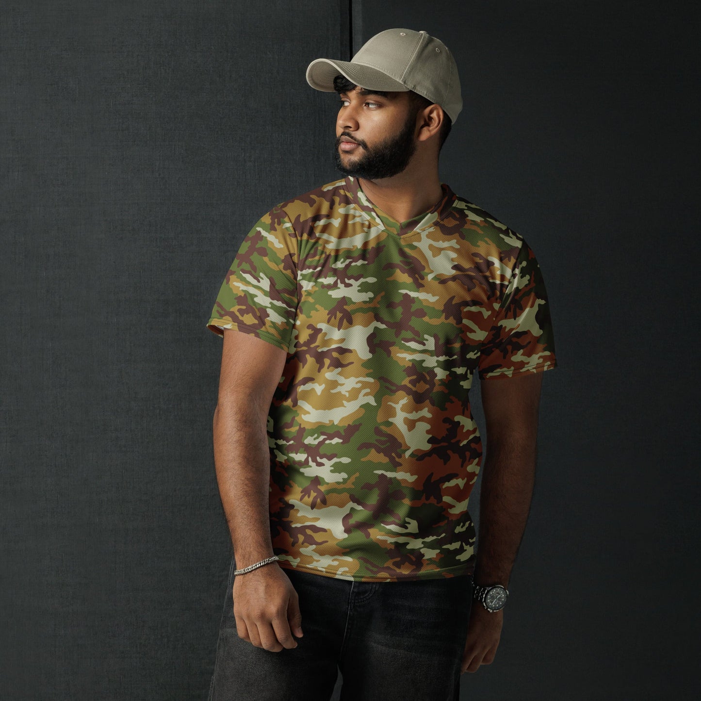 American M81 Olive Brush Woodland CAMO Unisex Sports Jersey
