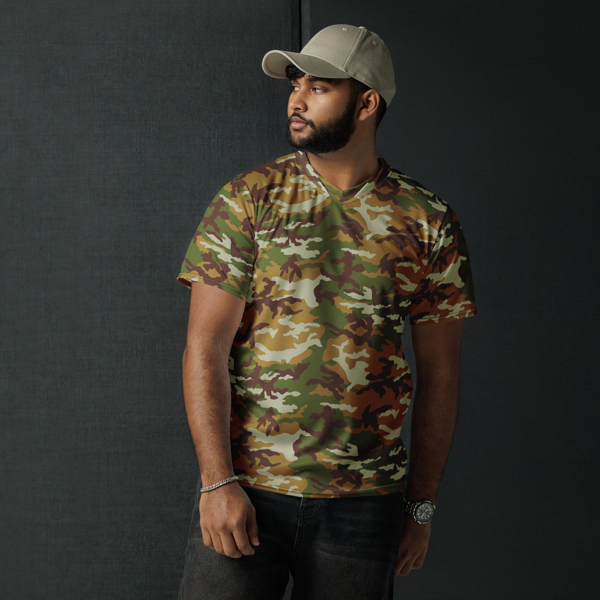 American M81 Olive Brush Woodland CAMO Unisex Sports Jersey