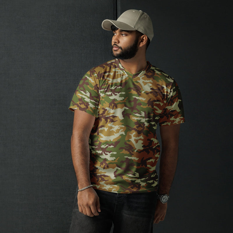 Classic M81 Olive Brush Woodland CAMO Unisex Sports Jersey