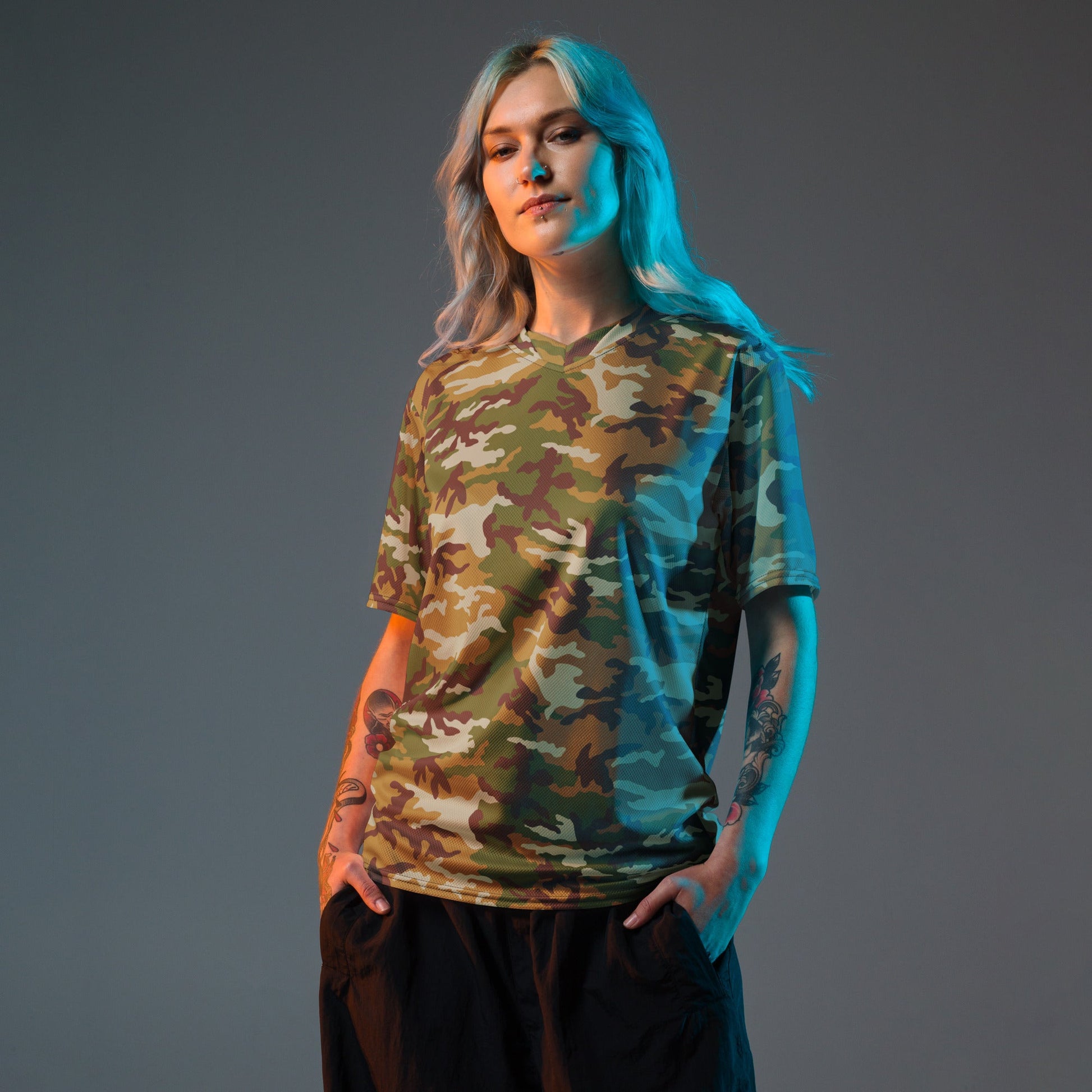 American M81 Olive Brush Woodland CAMO Unisex Sports Jersey