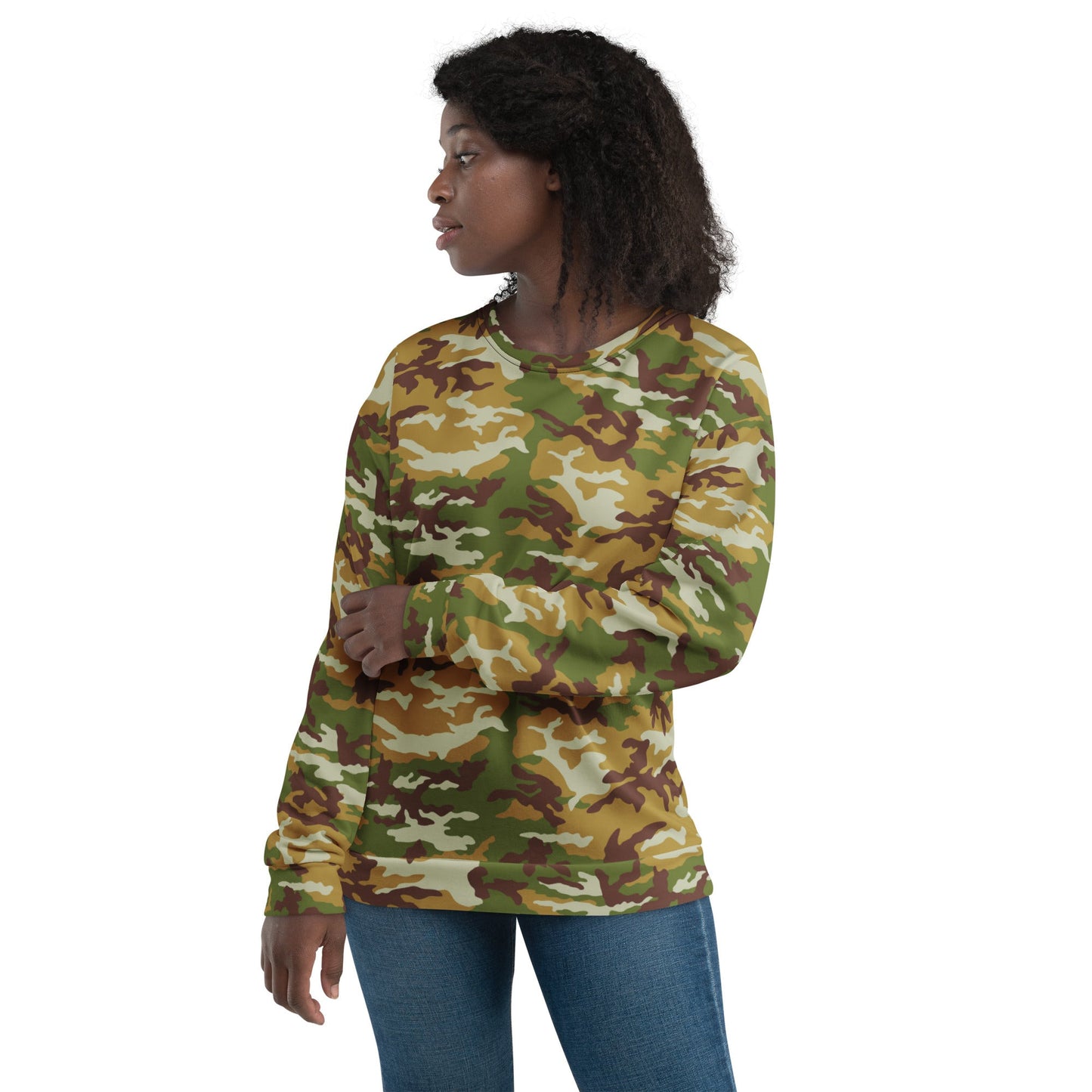 American M81 Olive Brush Woodland CAMO Unisex Sweatshirt