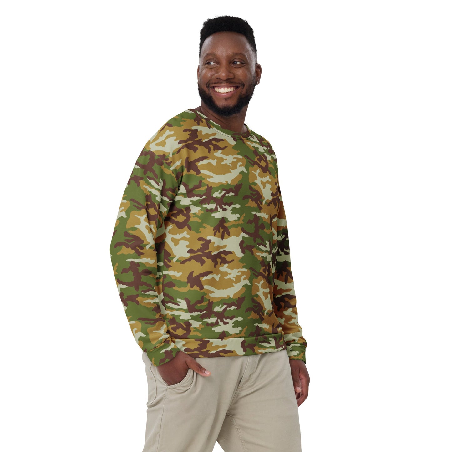 American M81 Olive Brush Woodland CAMO Unisex Sweatshirt