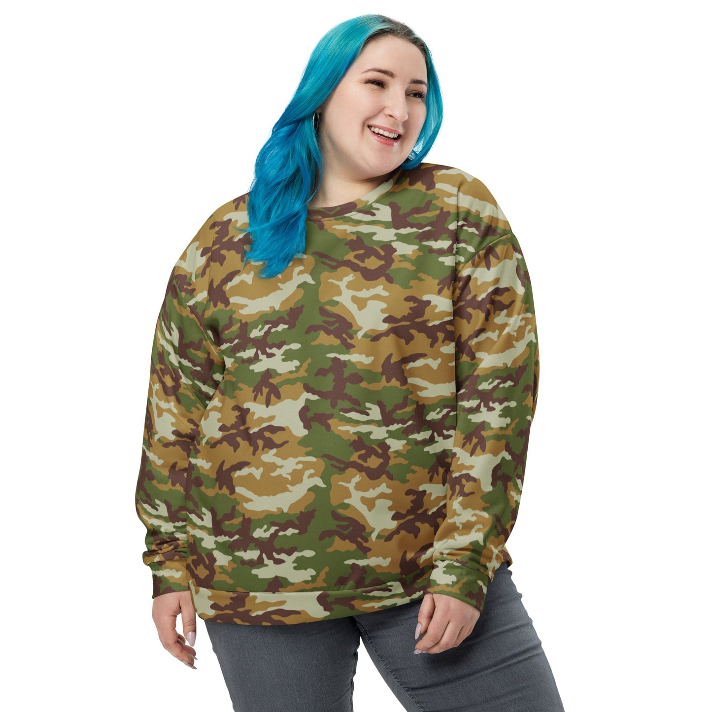 American M81 Olive Brush Woodland CAMO Unisex Sweatshirt