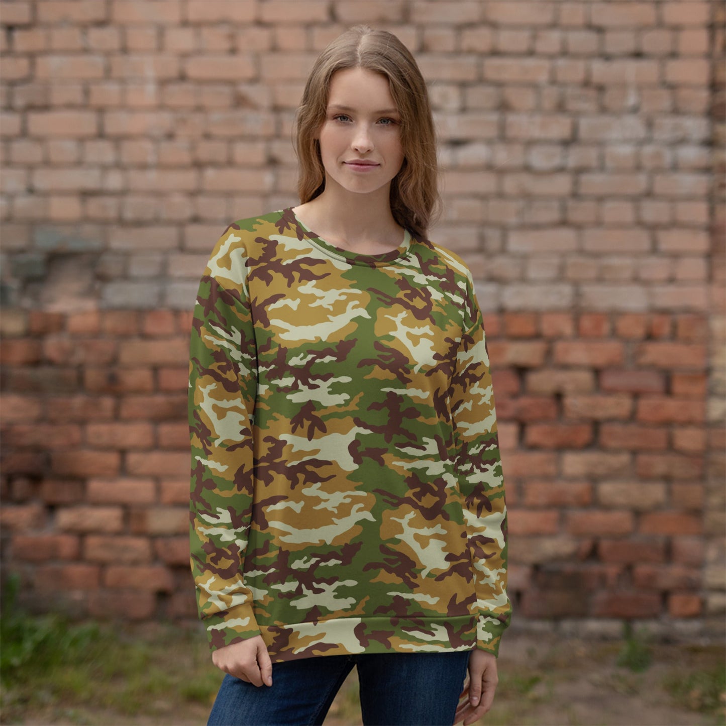 American M81 Olive Brush Woodland CAMO Unisex Sweatshirt