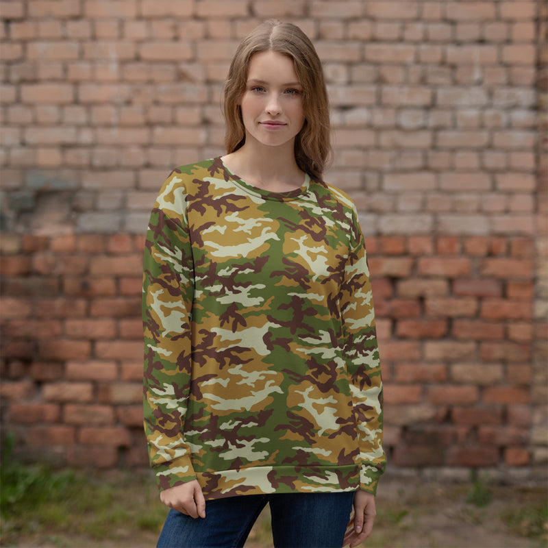 Classic M81 Olive Brush Woodland CAMO Unisex Sweatshirt