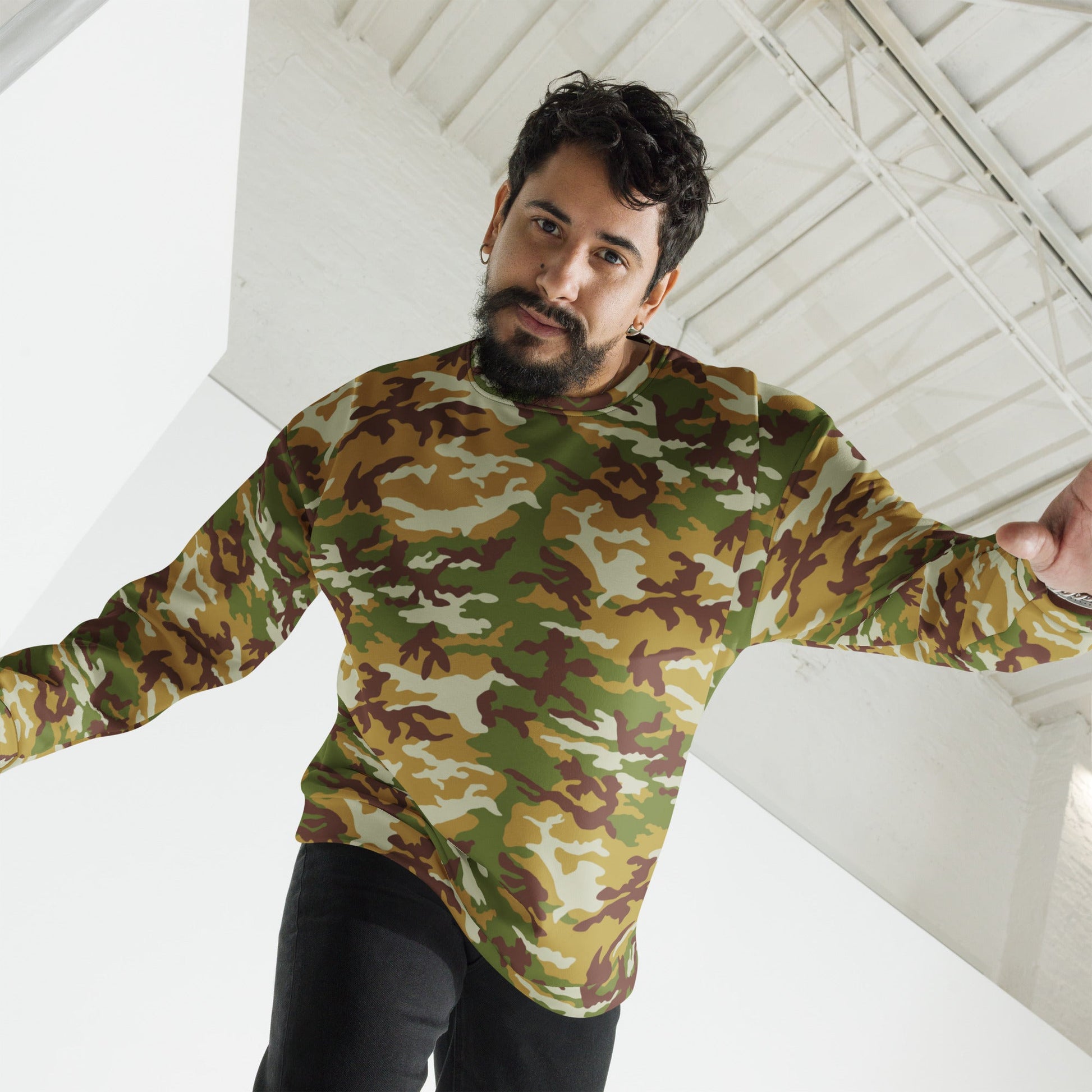 American M81 Olive Brush Woodland CAMO Unisex Sweatshirt