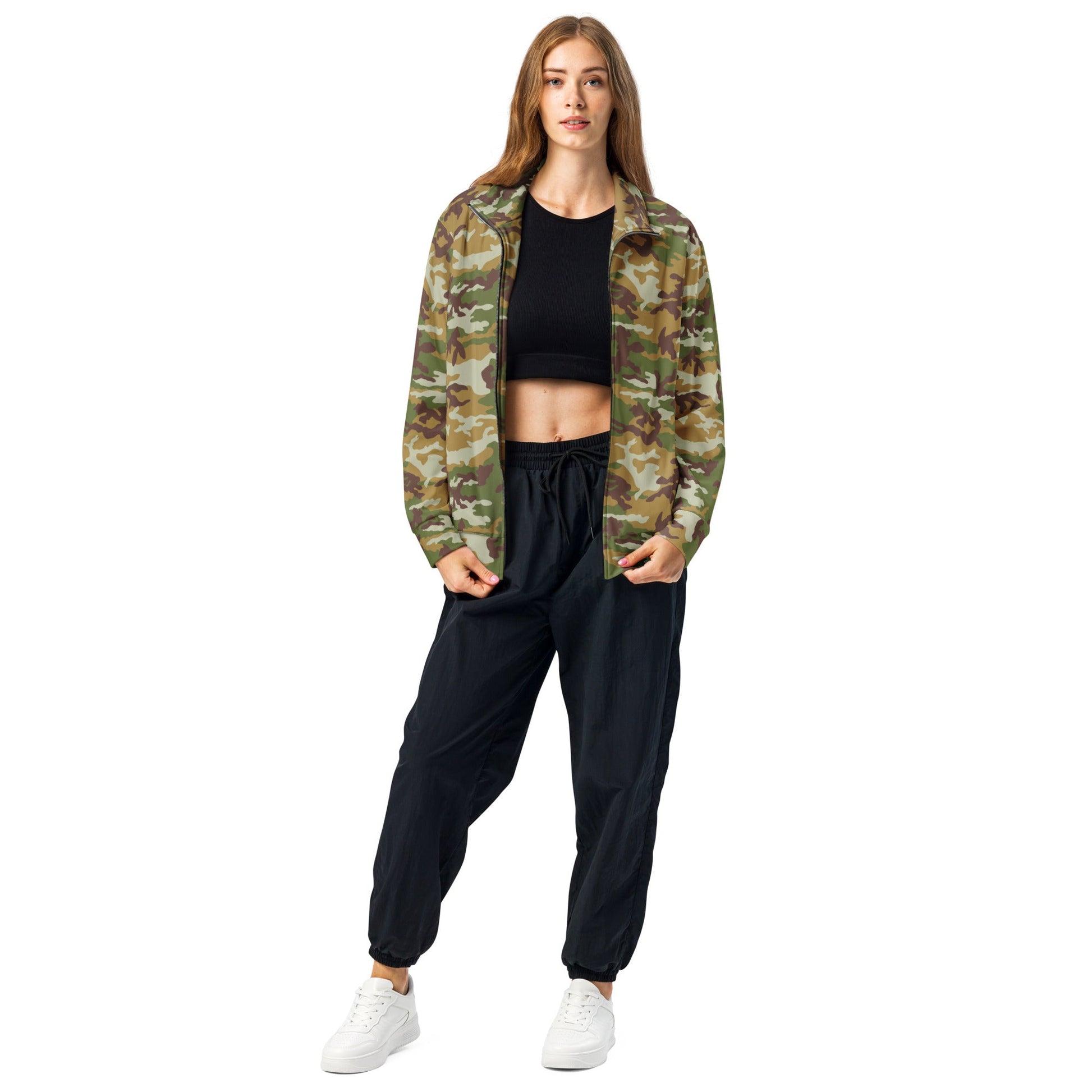 American M81 Olive Brush Woodland CAMO Unisex Track Jacket