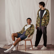 American M81 Olive Brush Woodland CAMO Unisex Zip Hoodie