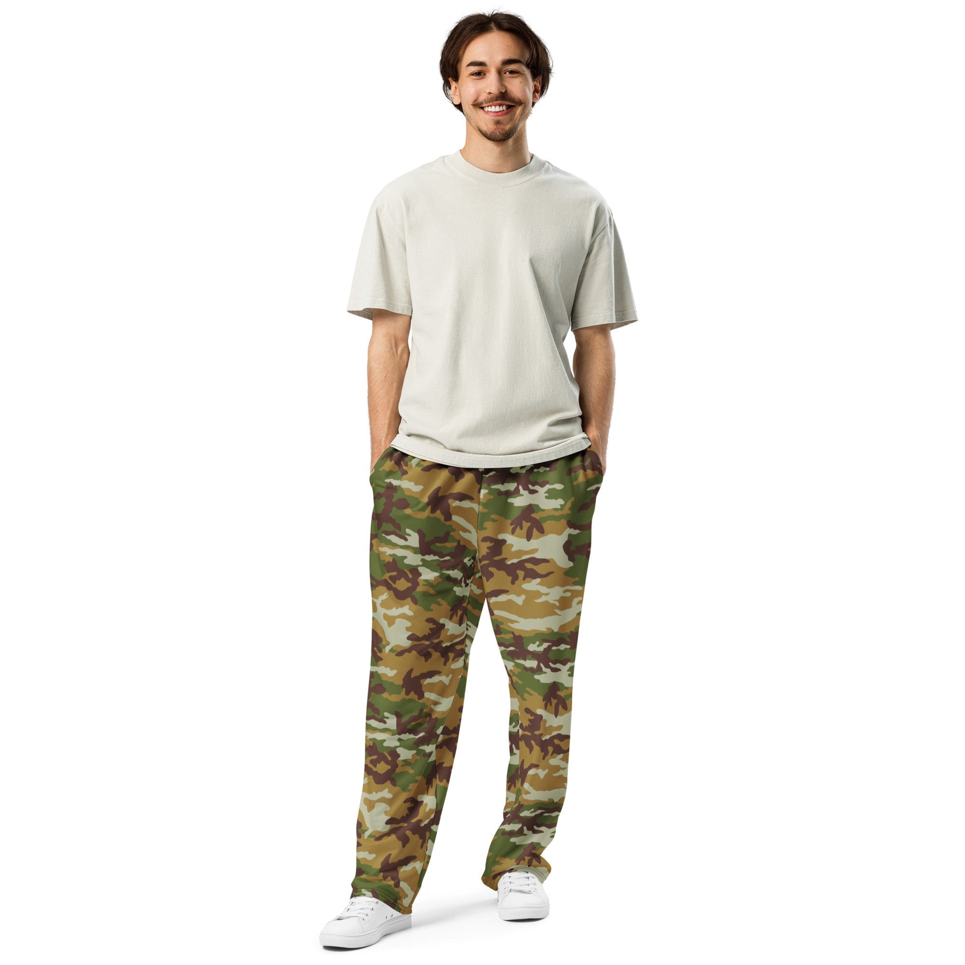 American M81 Olive Brush Woodland CAMO Wide-leg joggers - Joggers
