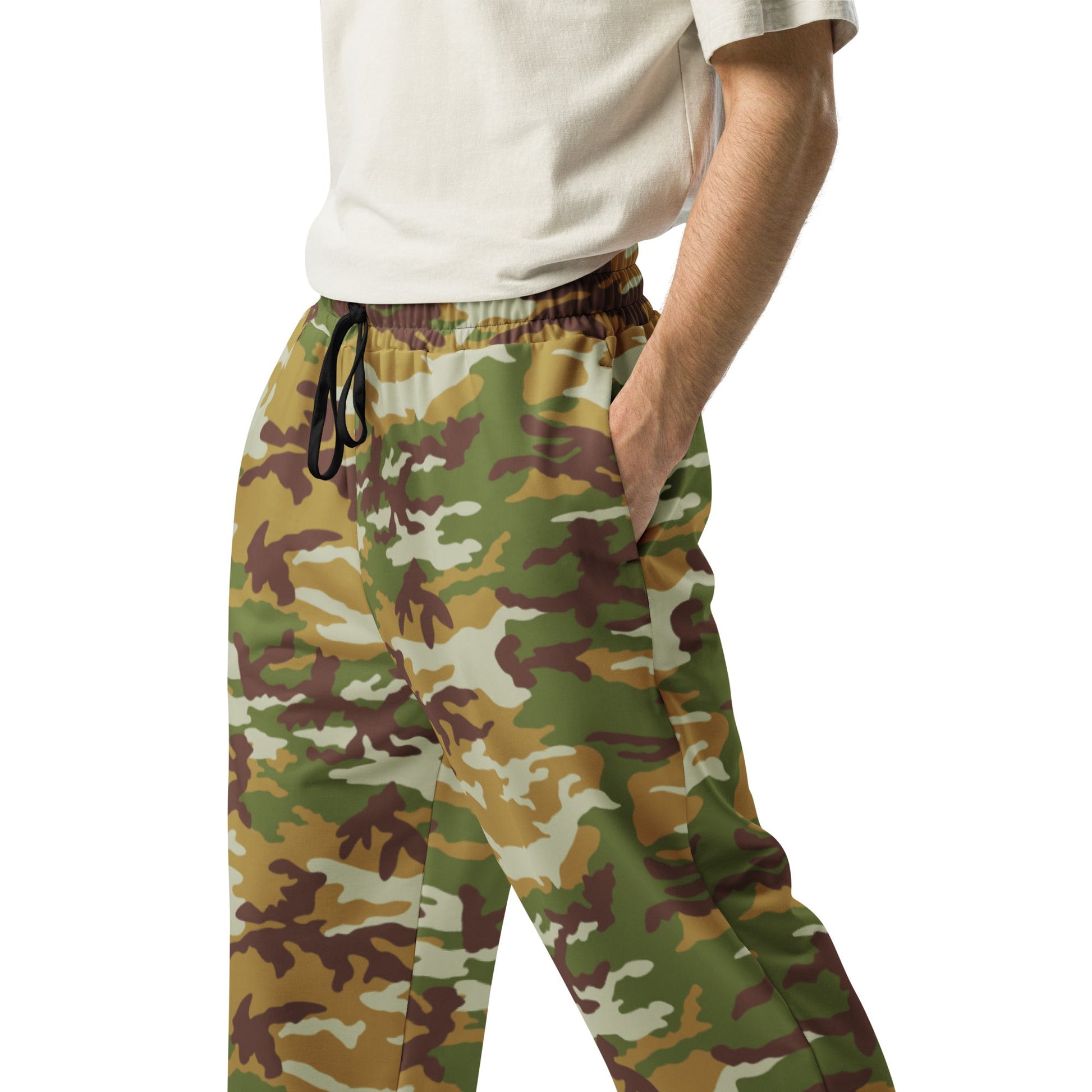 American M81 Olive Brush Woodland CAMO Wide-leg joggers - Joggers