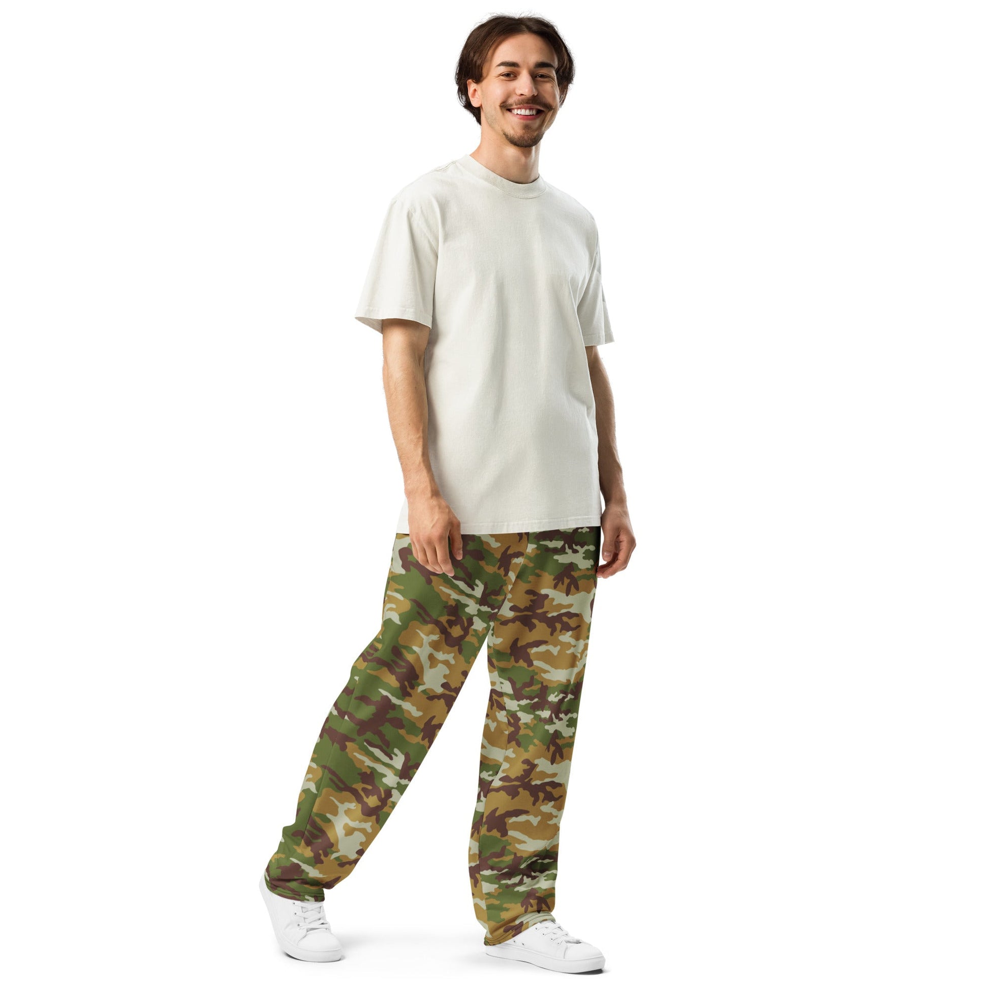 American M81 Olive Brush Woodland CAMO Wide-leg joggers - Joggers