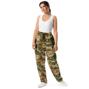 American M81 Olive Brush Woodland CAMO Unisex Wide-Leg Joggers