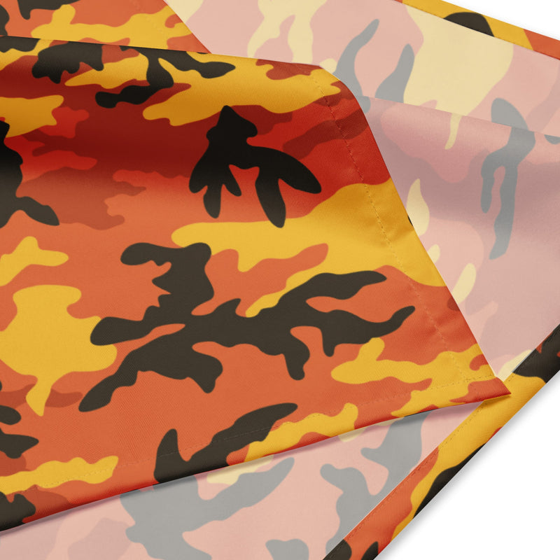Classic M81 Savage Orange Hunting CAMO Bandana - Head