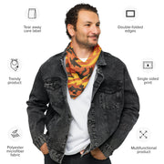 Classic M81 Savage Orange Hunting CAMO Bandana - Head