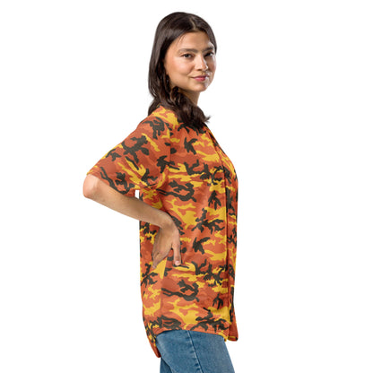 American M81 Savage Orange Hunting CAMO baseball jersey - Baseball Jerseys