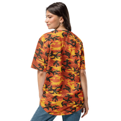 American M81 Savage Orange Hunting CAMO baseball jersey - Baseball Jerseys