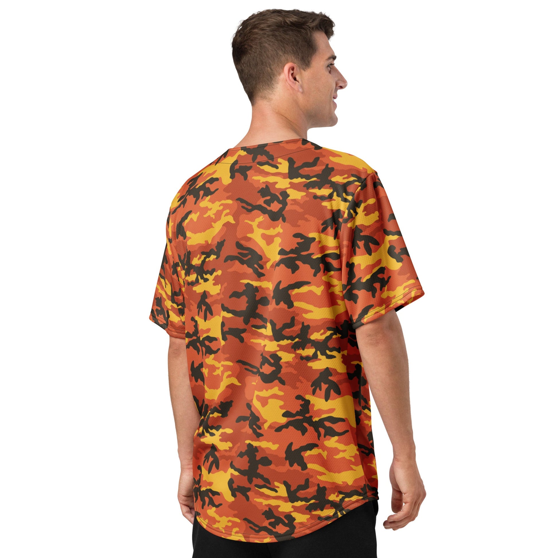 American M81 Savage Orange Hunting CAMO baseball jersey - Baseball Jerseys
