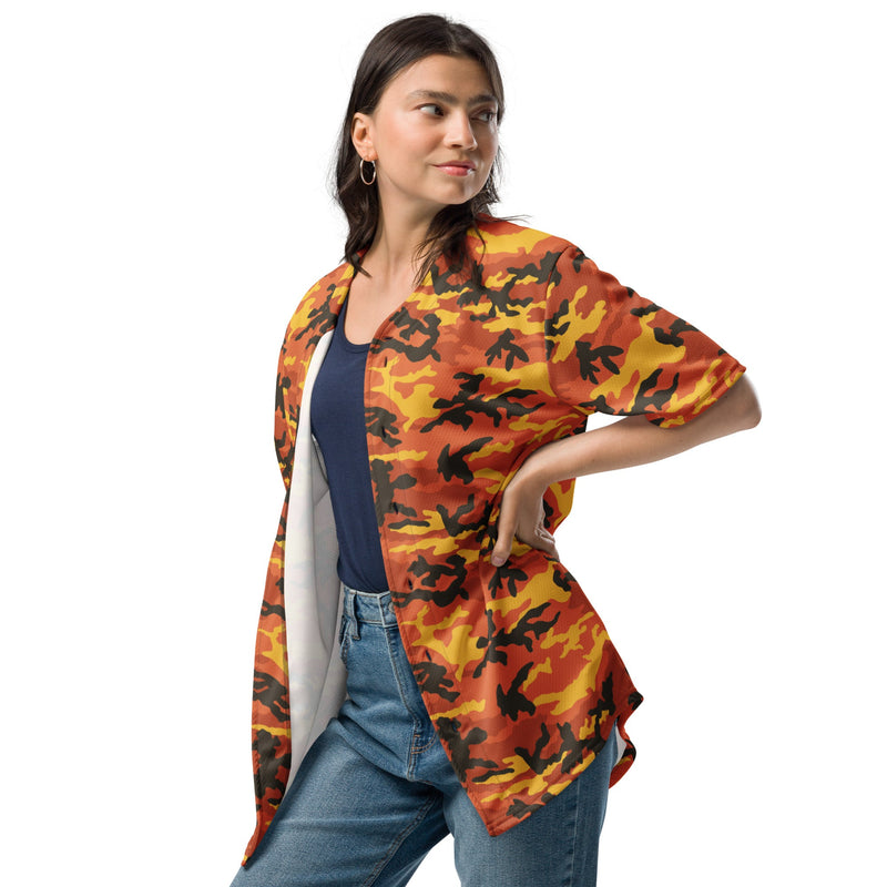 Classic M81 Savage Orange Hunting CAMO Unisex Baseball Jersey