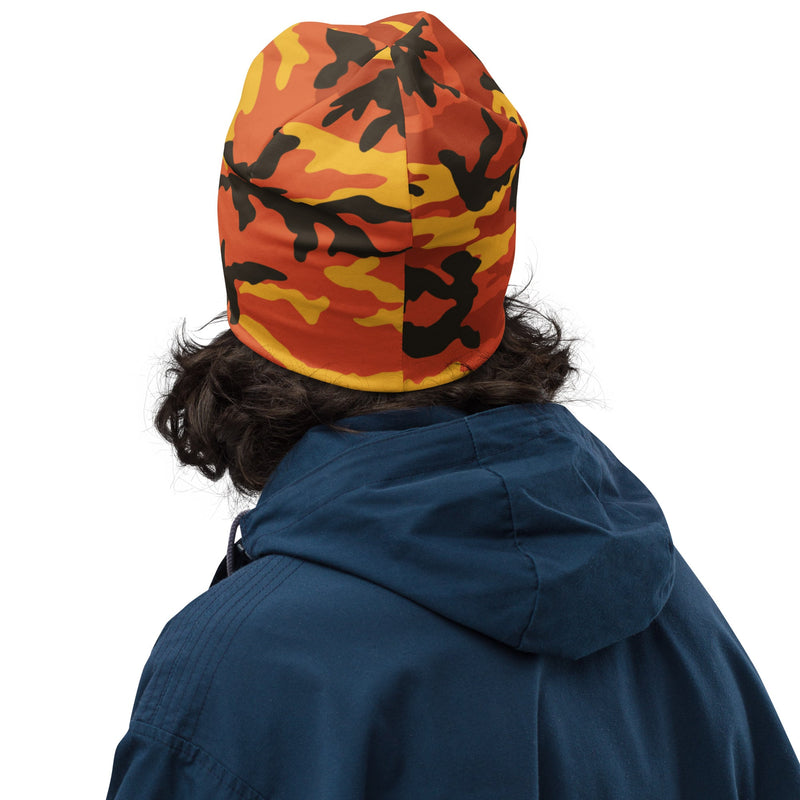 Classic M81 Savage Orange Hunting CAMO Beanie - Head