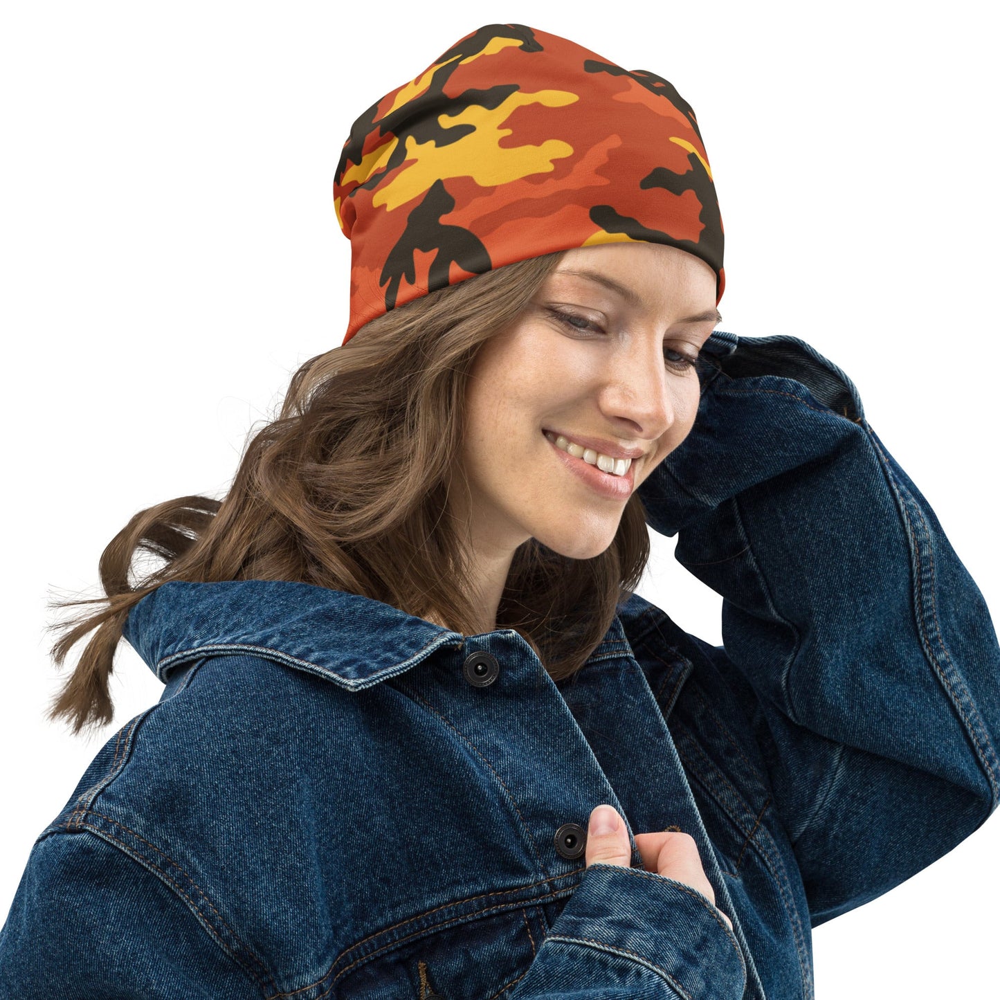 American M81 Savage Orange Hunting CAMO Beanie - Beanies