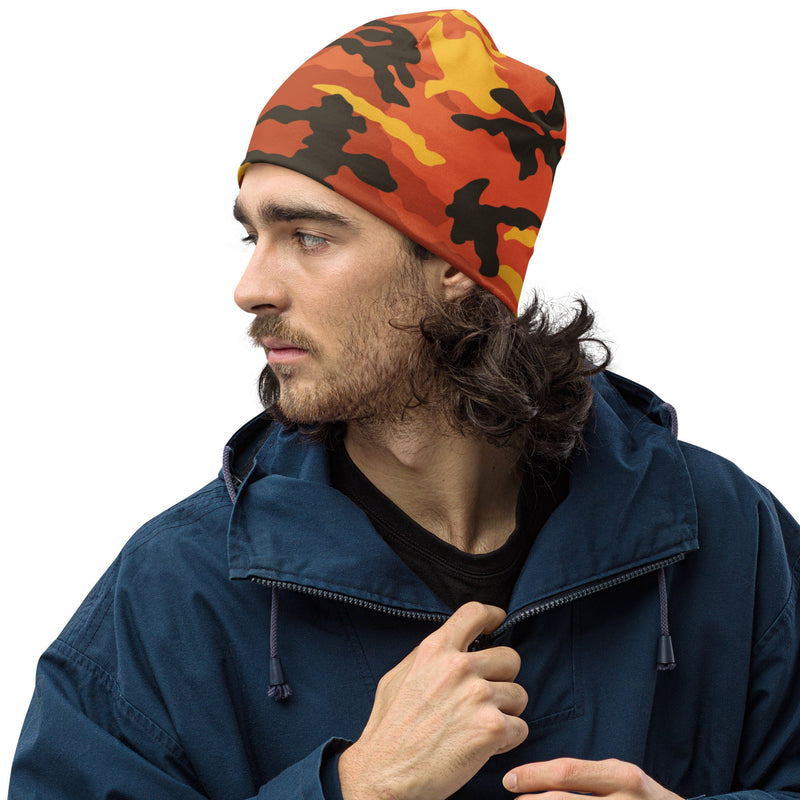 Classic M81 Savage Orange Hunting CAMO Beanie - S - Head