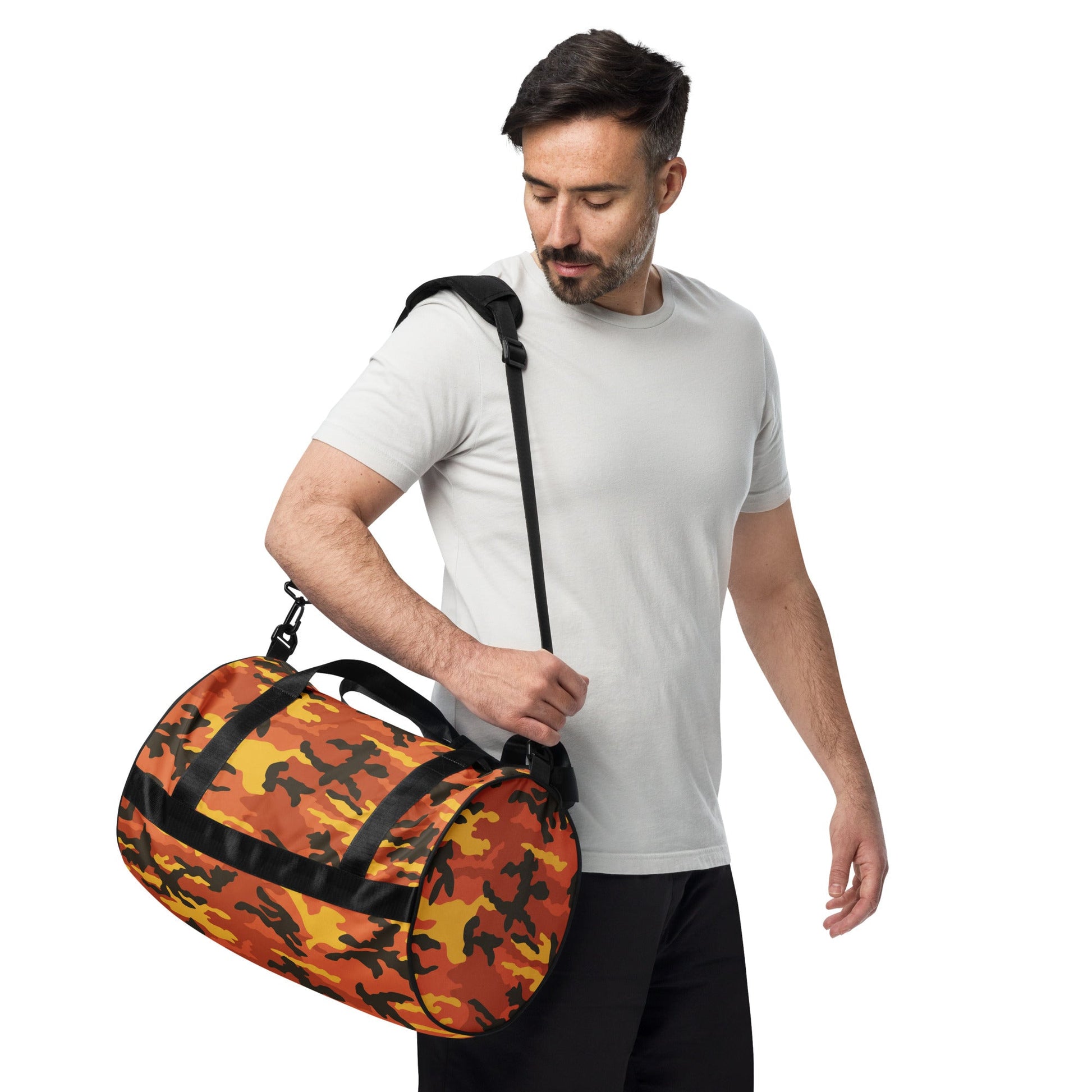 American M81 Savage Orange Hunting CAMO Gym Bag