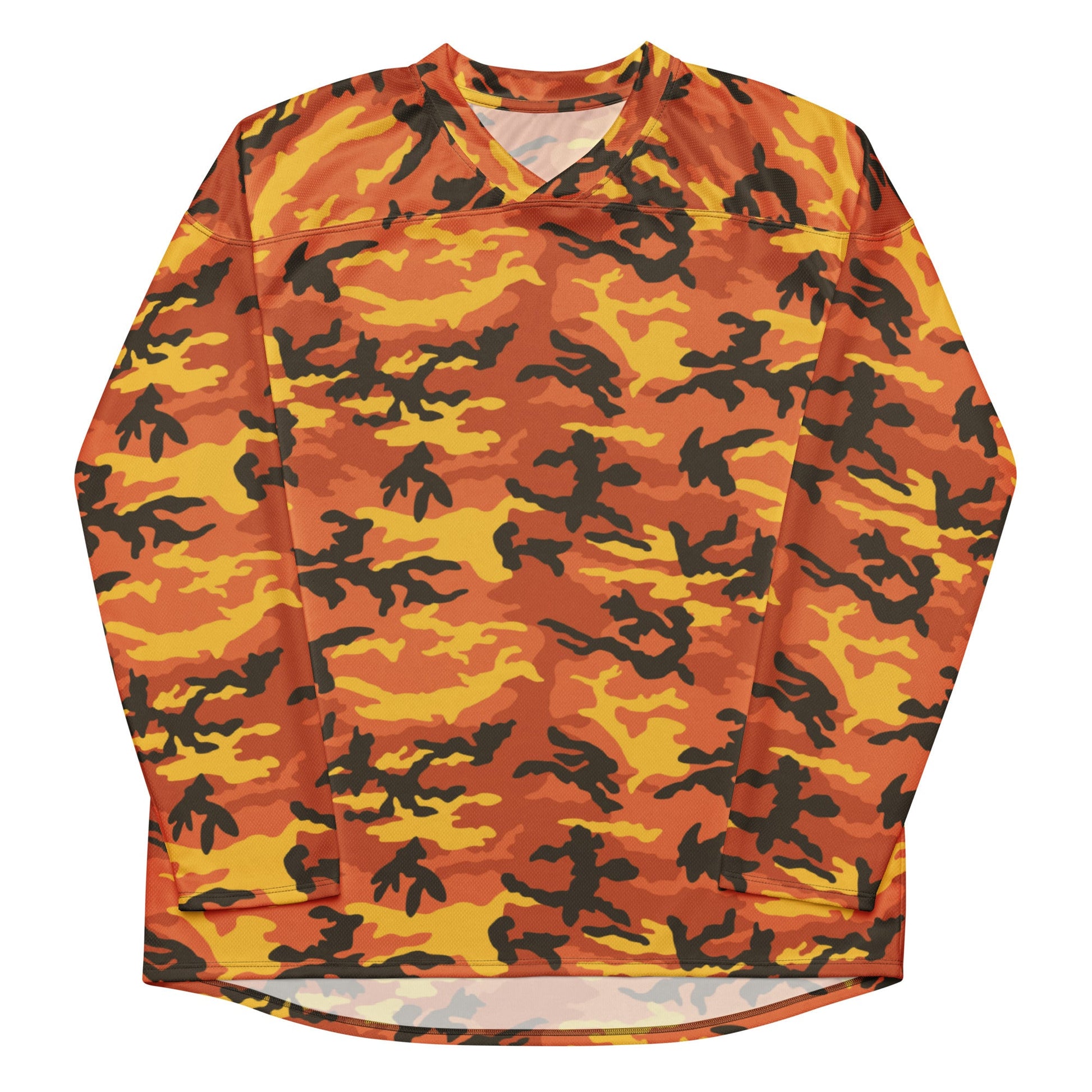 American M81 Savage Orange Hunting CAMO hockey fan jersey - Hockey Jerseys