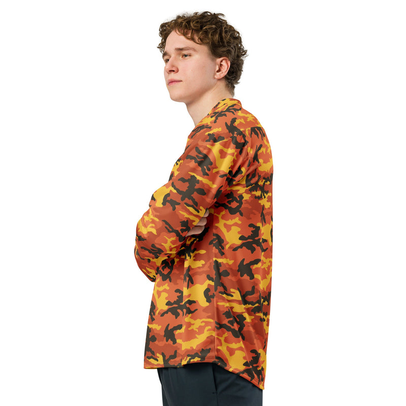 American M81 Savage Orange Hunting CAMO Unisex Hockey Fan Jersey - 2XS