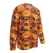 American M81 Savage Orange Hunting CAMO Unisex Hockey Fan Jersey