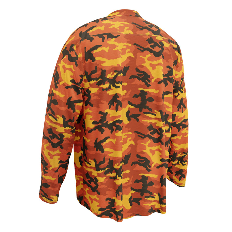 American M81 Savage Orange Hunting CAMO Unisex Hockey Fan Jersey