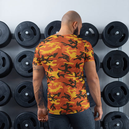 American M81 Savage Orange Hunting CAMO Mens Athletic T-Shirt