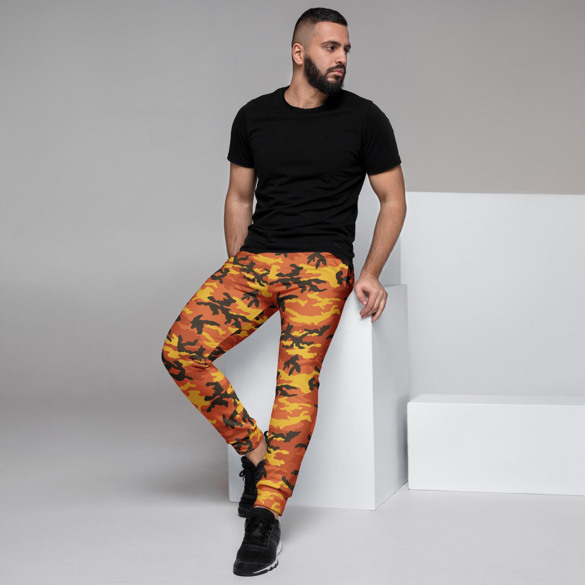 American M81 Savage Orange Hunting CAMO Mens Joggers