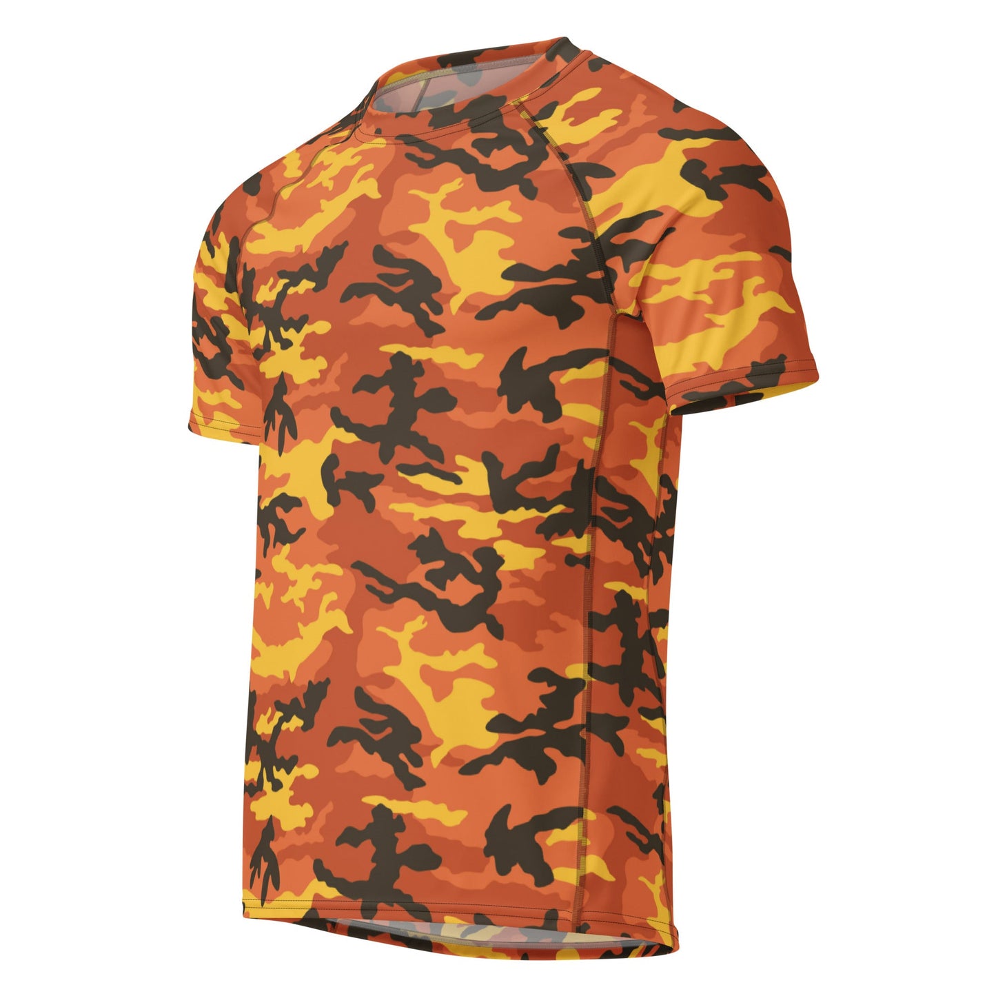 American M81 Savage Orange Hunting CAMO Mens Short-Sleeve Rash Guard