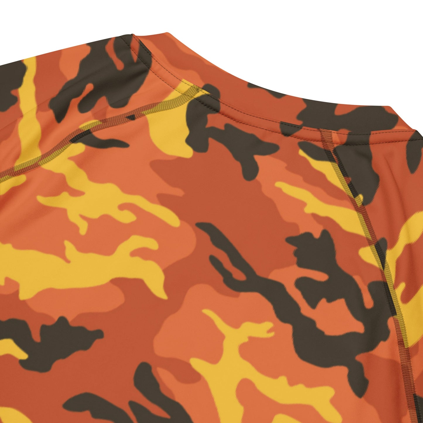 American M81 Savage Orange Hunting CAMO Mens Short-Sleeve Rash Guard