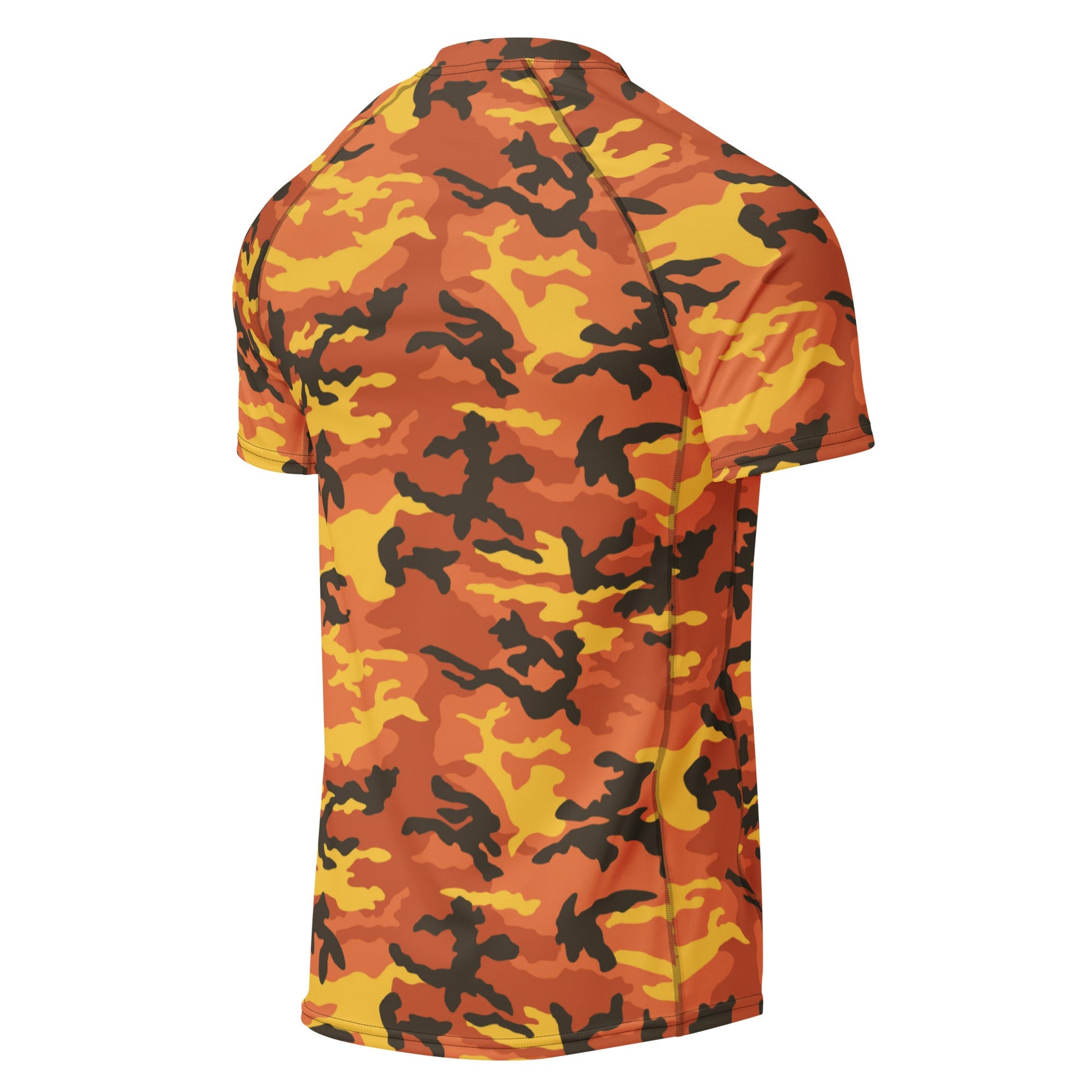 American M81 Savage Orange Hunting CAMO Mens Short-Sleeve Rash Guard
