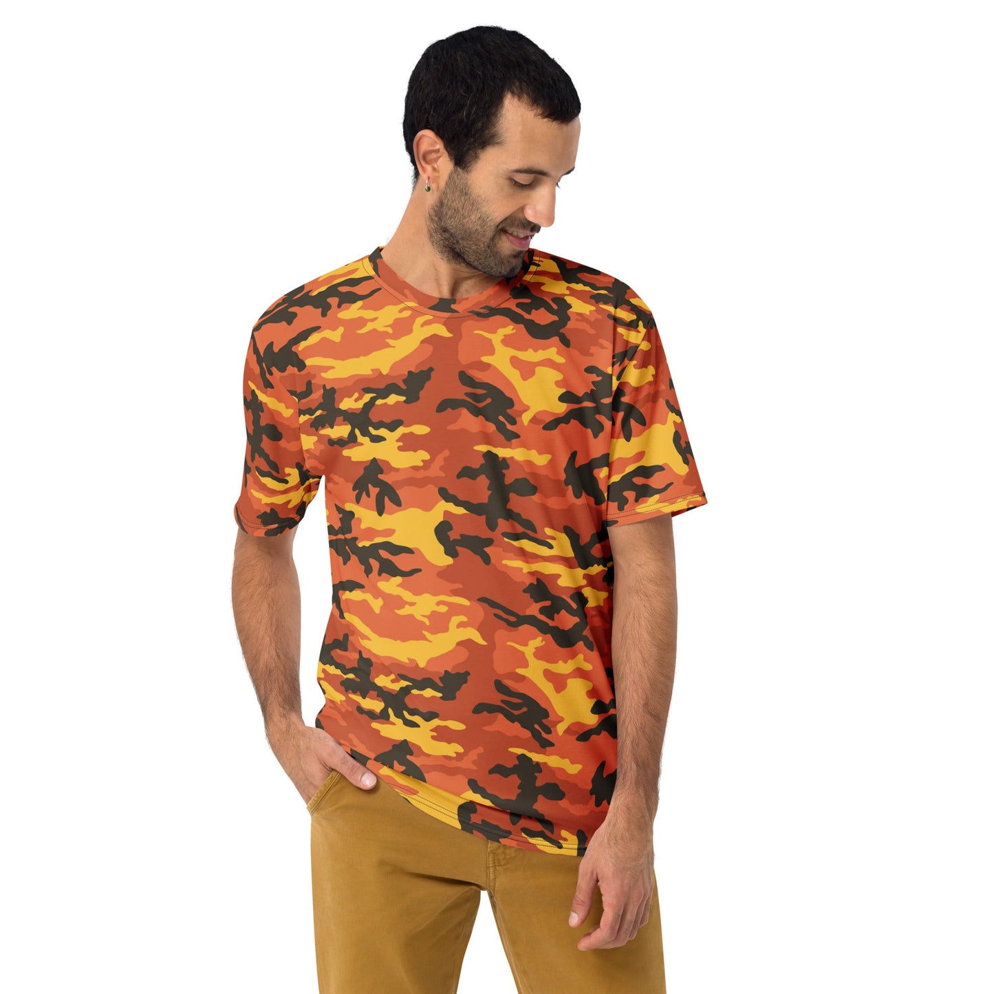 American M81 Savage Orange Hunting CAMO Mens t-shirt - T-Shirts