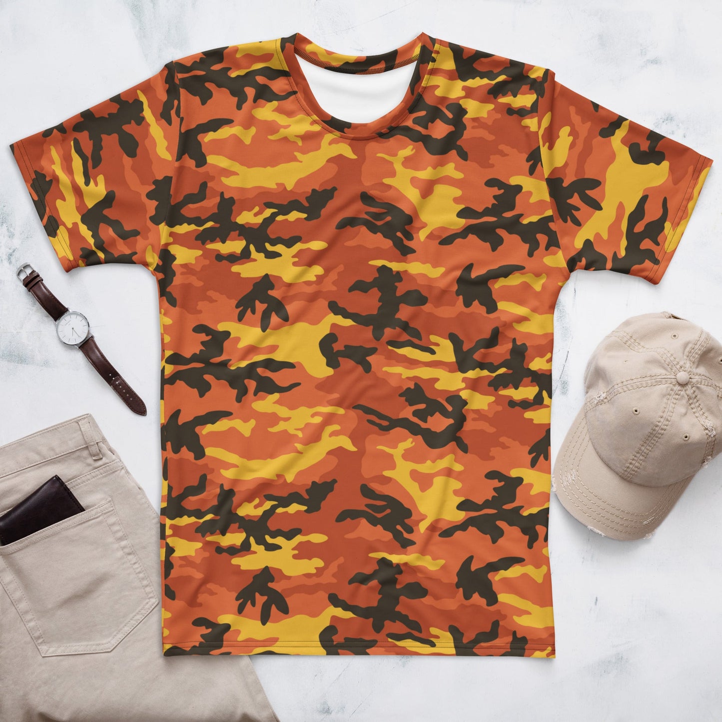 American M81 Savage Orange Hunting CAMO Mens t-shirt - XS - T-Shirts