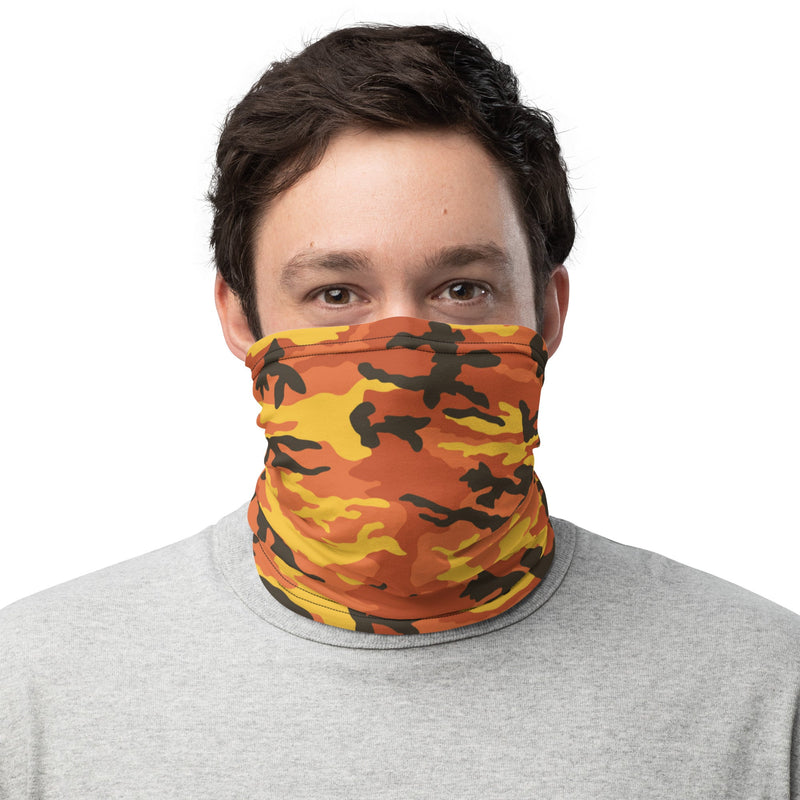 Classic M81 Savage Orange Hunting CAMO Neck Gaiter - Head