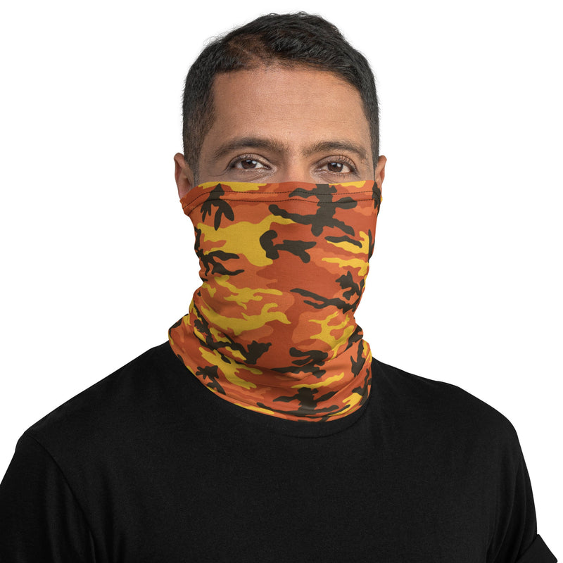 Classic M81 Savage Orange Hunting CAMO Neck Gaiter - Head