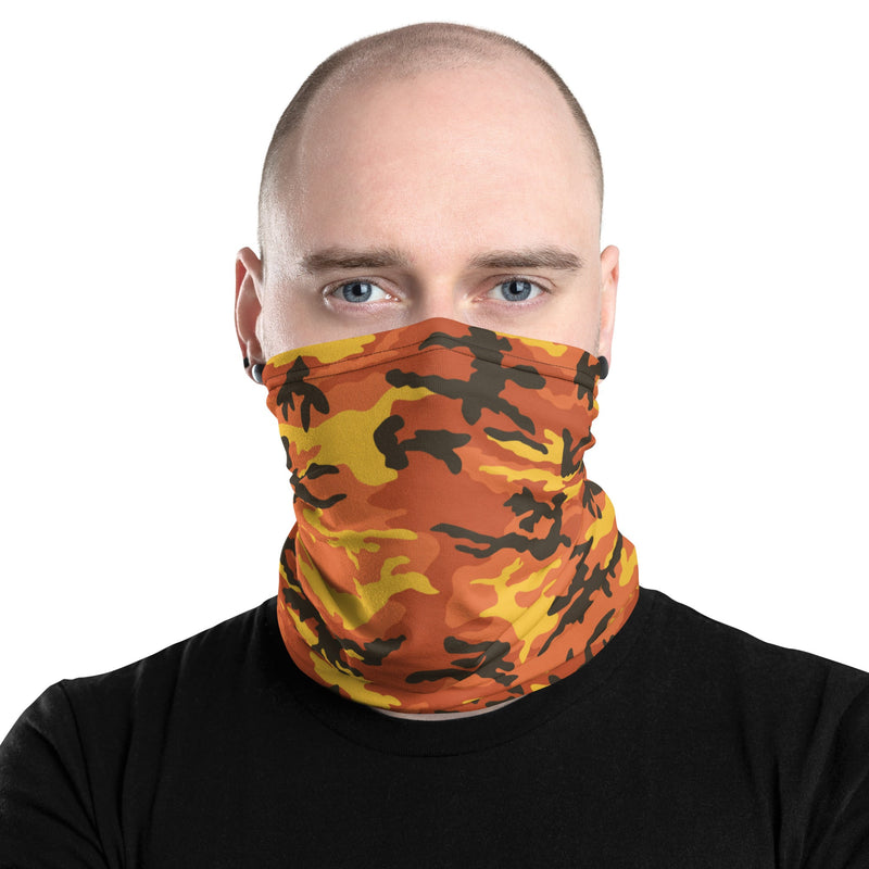 Classic M81 Savage Orange Hunting CAMO Neck Gaiter - Head